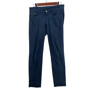 Lululemon Women's 32x30 Navy Blue Slim Fit Casual Pants‎ Zipper Pocket